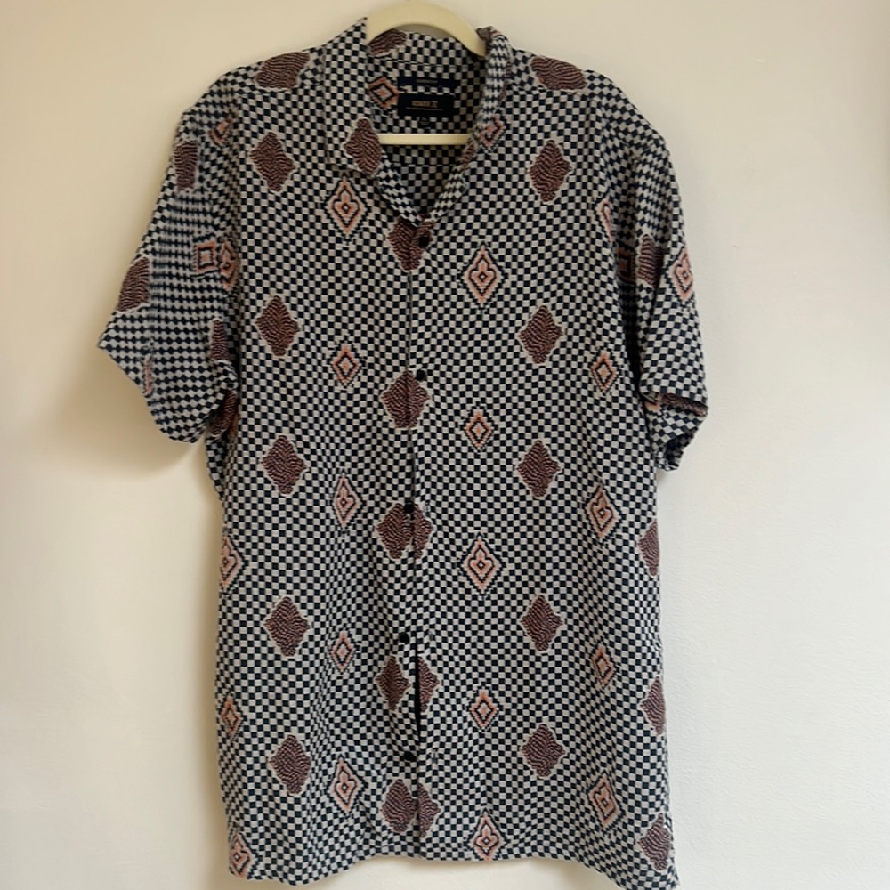 Roark shirt sleeve knit cotton button down